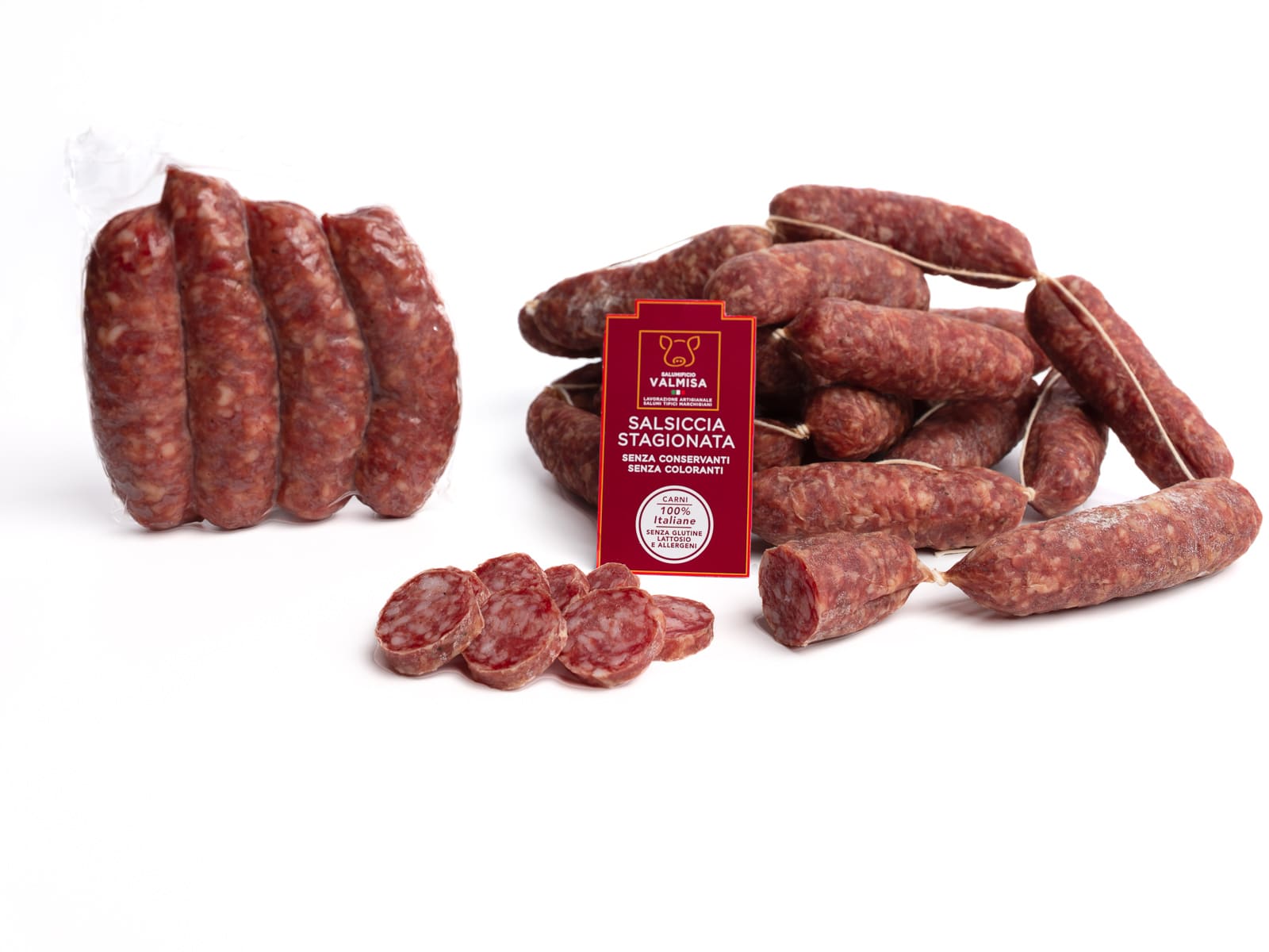 Salsiccia stagionata Semipiccante - 240-280 gr.